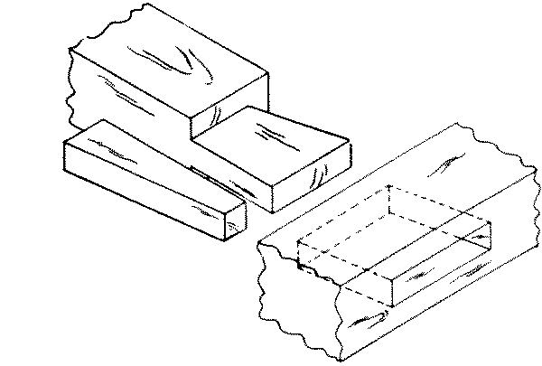 Fig. 266-37 Dovetail mortise and tenon
