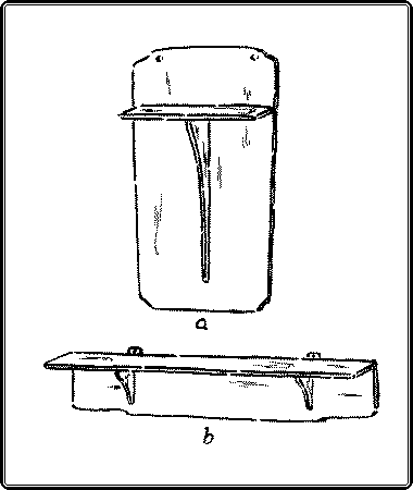 Fig. 276. Wall Brackets, Double-Hung: a. Single Support. b. Double Support.