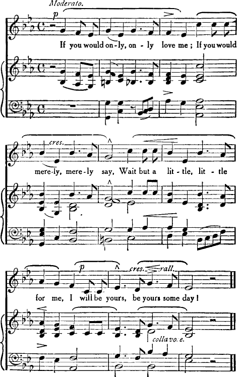 melody and piano score