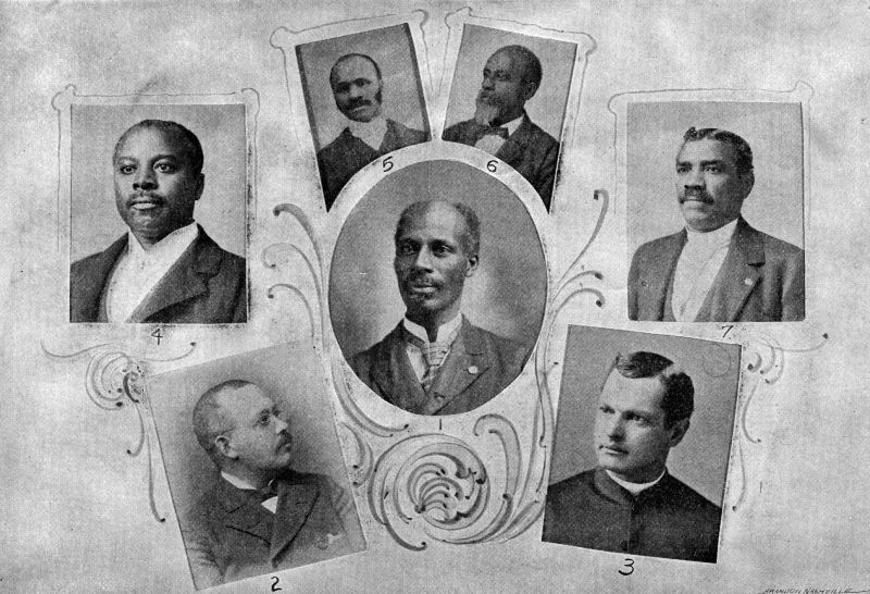 EXECUTIVE COMMITTEE—1. Rev. T. E. Crawley; 2. Dr. F.
A. Stewart; 3. Rev. Preston Taylor; 4. S. A. Walker; 5. W. T.
Hightower; 6. Rev. R. R. Vandervill; 7. Thomas Tyree.