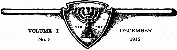 The Project Gutenberg eBook of The Menorah Journal, Vol. 1, 1915, by Various