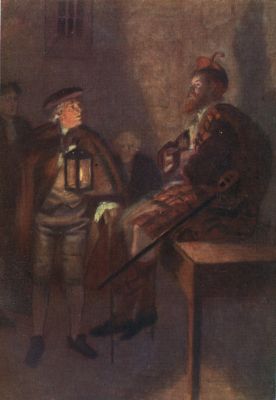 "He took the lantern from his servant Mattie, and, holding it up, proceeded to examine the stern, set countenance of Frank's guide. That stout-hearted Celt did not move a muscle under the inspection, but with his arms folded carelessly, his heel beating time to the lilt of his whistled strathspey, he came very near to deceiving the acuteness of his investigator."