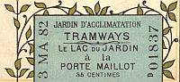 Tram ticket