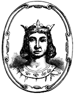 A head-and-shoulders portrait of a crowned man.