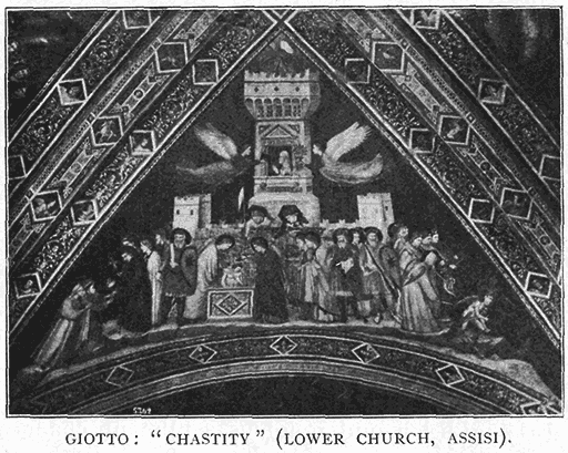 Giotto: “;Chastity”; (Lower Church, Assisi).