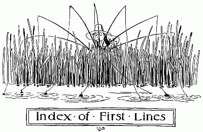 Index of First Lines