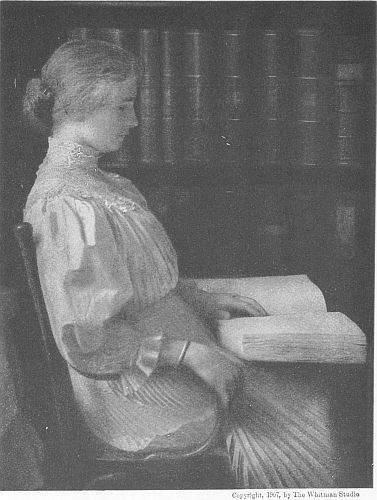 Copyright, 1907, by The Whitman Studio Helen Keller in Her Study