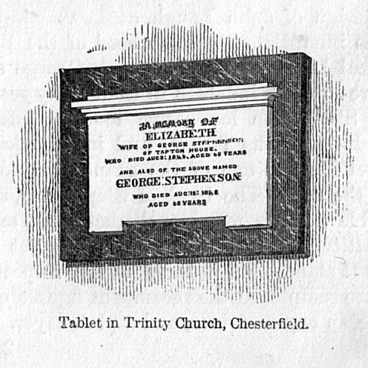 Tablet in Trinity Church, Chesterfield