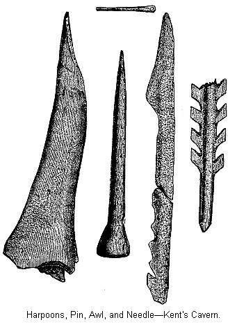 Harpoons, Pin, Awl, and Needle—Kent’s Cavern.
