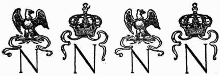 decoration of four Ns topped alternately by eagles or crowns