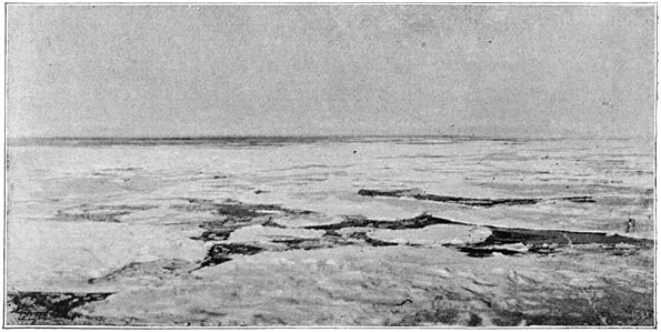 The ice into which the “Fram” was frozen (September 25, 1893)