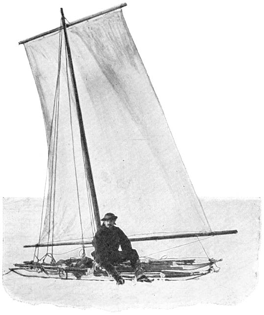 Experiment in sledge sailing