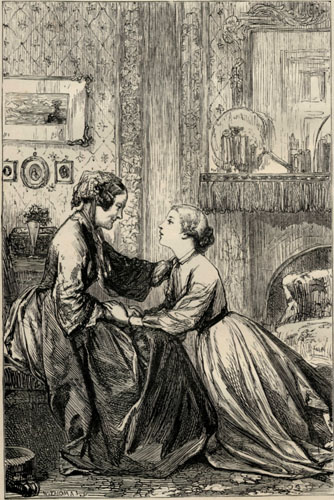 "I love you as though you
      were my own," said the Schoolmistress.