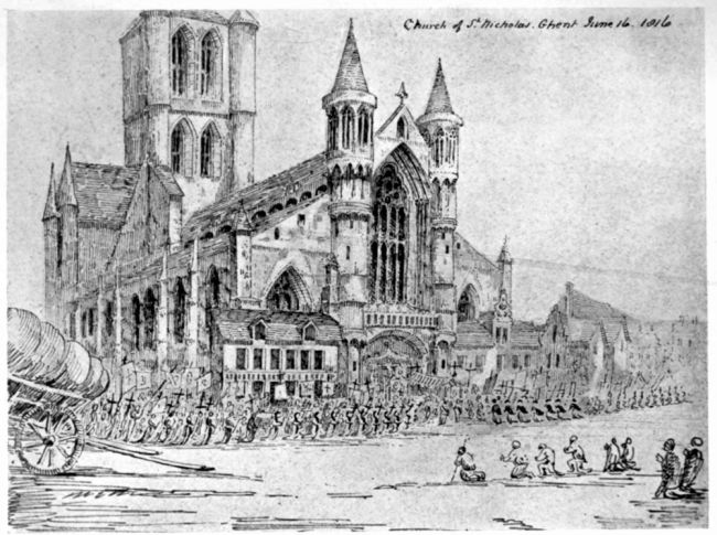 Church of St. Nicholas, Ghent June 16, 1816.
To face p. 274.