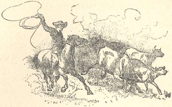 Illustration: Driving cattle