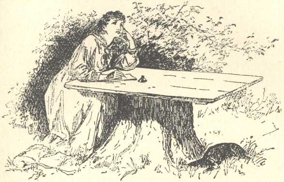 Illustration: Polly was seated in a secluded spot