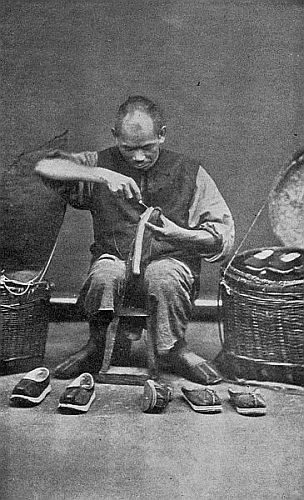 Reproduced by permission of The Philadelphia Museums.
AN ITINERANT COBBLER. CANTON, CHINA.