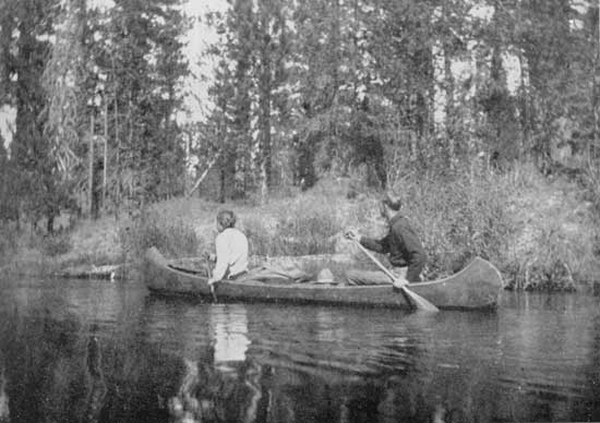 "Canoeing is the most satisfactory method of travel
extant"