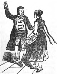 Valentine took his wife and danced the old national dance.