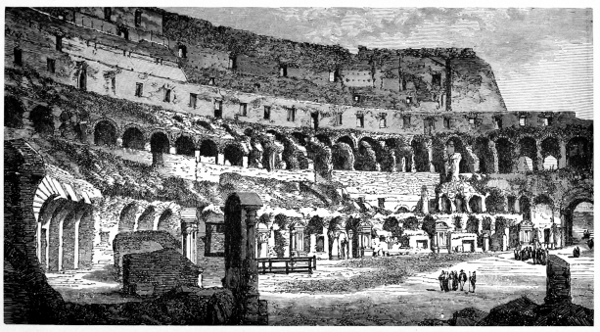 Interior of the Coliseum, Rome.