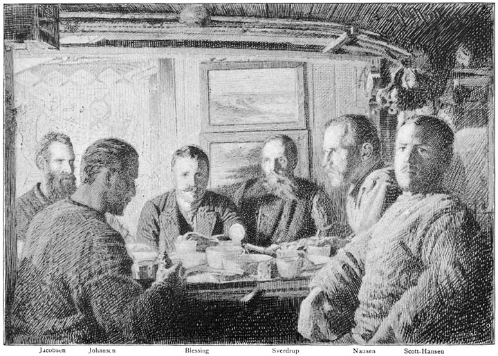 The Upper End of the Supper-table. February 15, 1895.