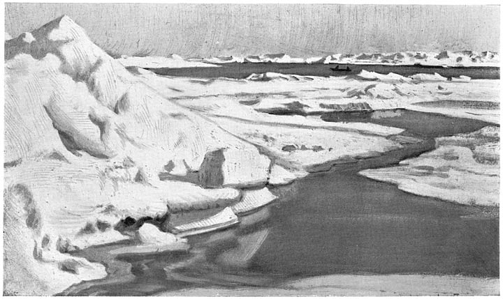 Channels in the Ice. June 24, 1895
