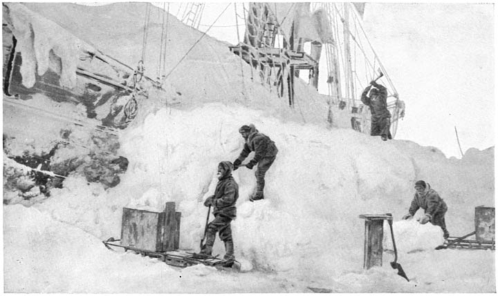 Digging out the “Fram.” March, 1895