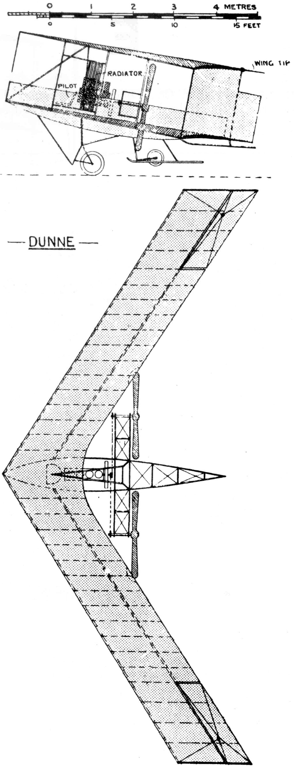 DUNNE. Original Dunne biplane D5.