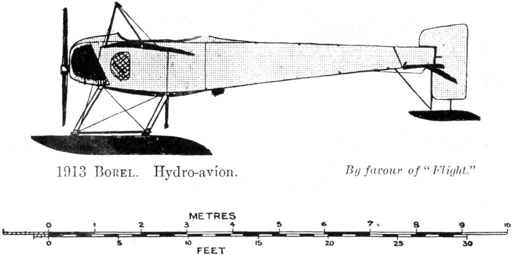 1913 Borel. Hydro-avion. By favour of "Flight." Uniform Aeroplane Scale