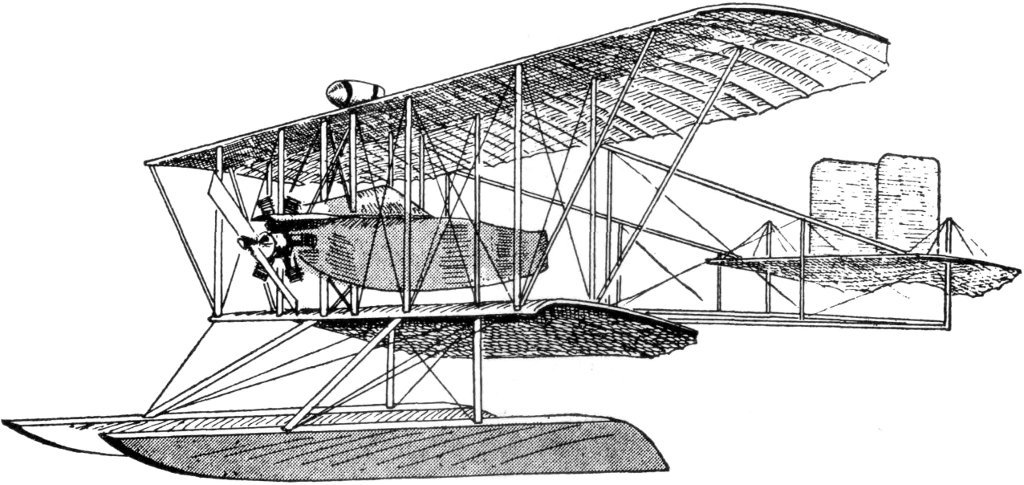 1912 hydro. By favour of "Aeronautics," U.S.A. Uniform Aeroplane Scale