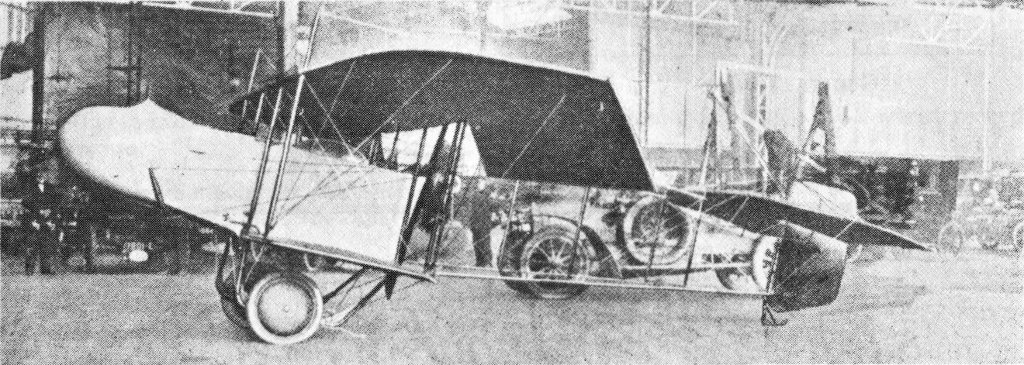 H. Farman. 1913 latest type military biplane.