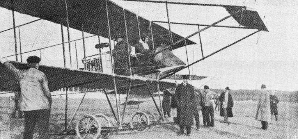 1912 biplane.
