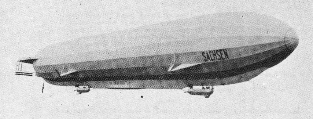 Zeppelin dirigible.Sachsen.