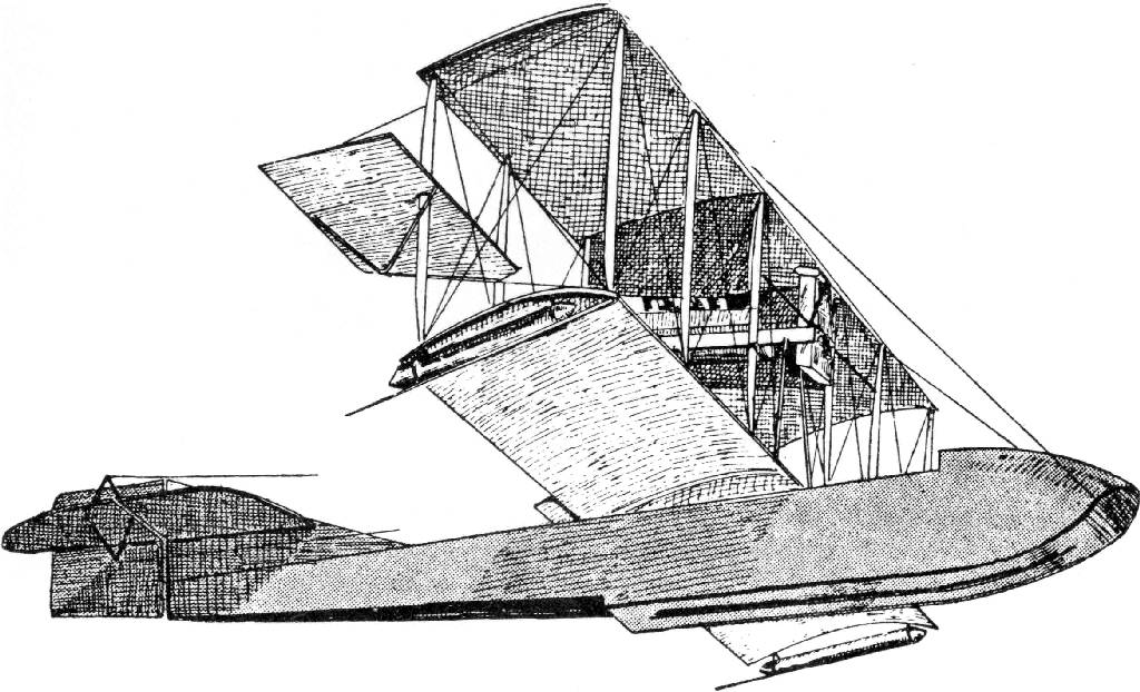 1912 flying boat. By favor of "Aeronautics," U.S.A.