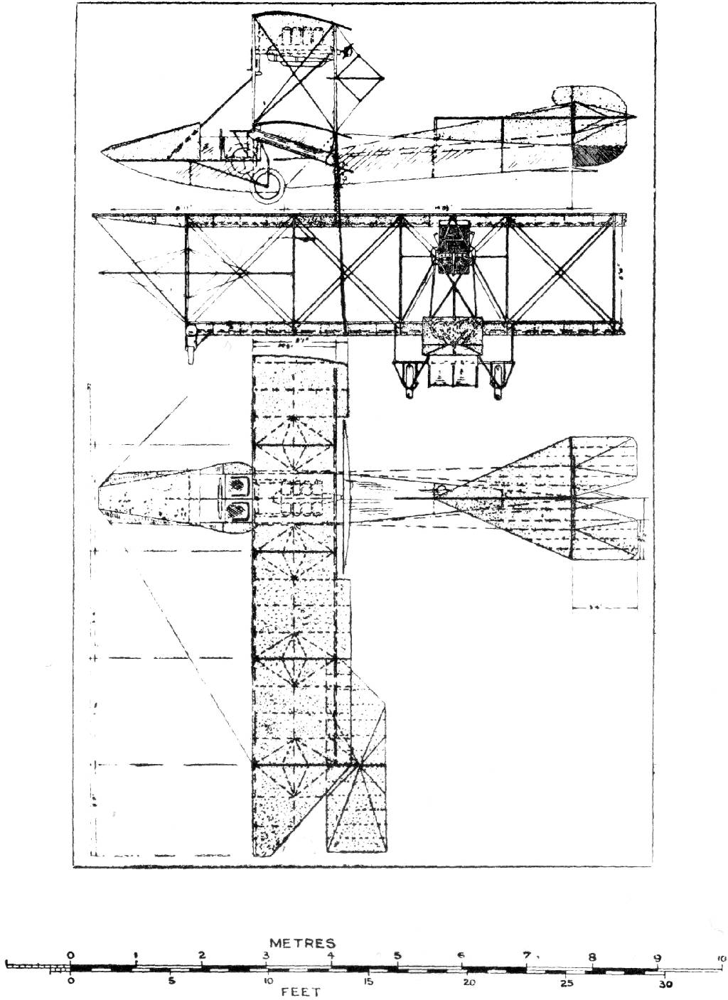 Curtiss. 1913 flying boat. Uniform Aeroplane Scale