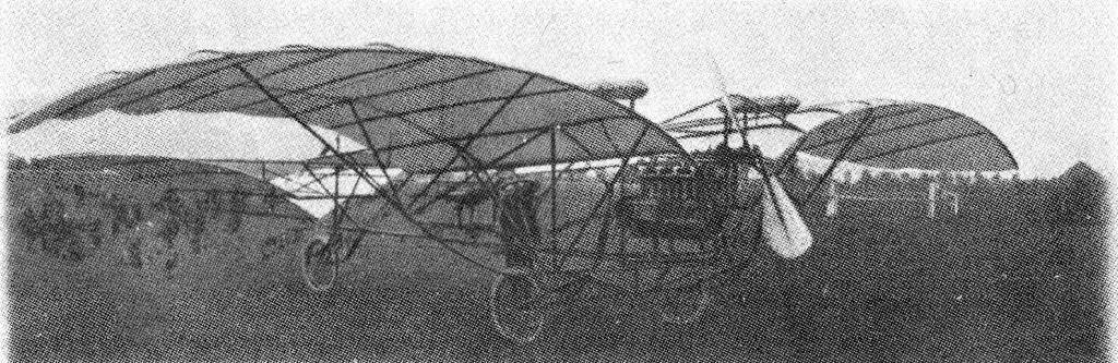 MILLER (1908-09). First aeroplane to be designed and constructed by Italians.