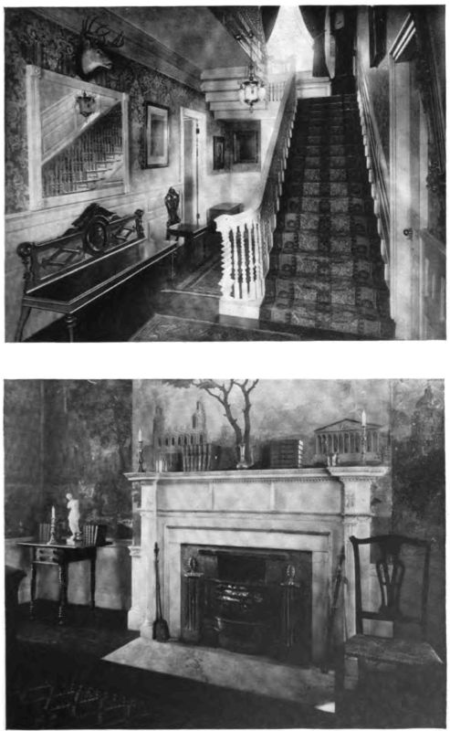Plate IV.—Hallway, Cabot Low House, 1748; Fireplace, Oliver House.