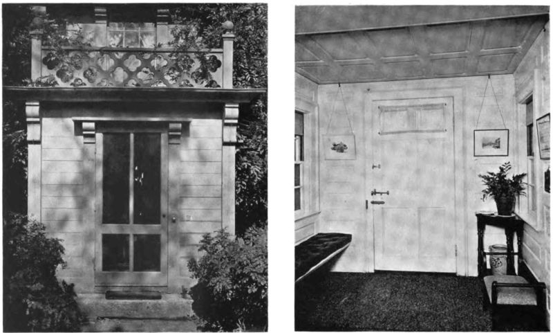 Plate XI.—Entrance Door, Pickering House; Entrance Door in the Pickering House.