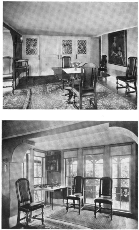 Plate XIII.—Dining Room, Pickering House; Alcove, Pickering House.