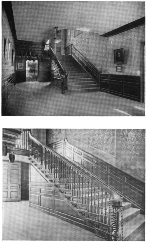 Plate XXVI.—Two Views of the Hallway, Lee Mansion.