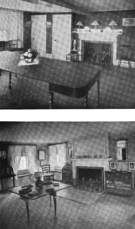 Plate XL.—Dining Room, Spencer-Pierce House; Living Room, Spencer-Pierce House.