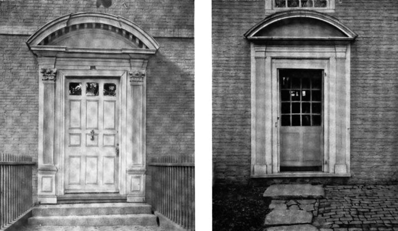 Plate XLVII.—Doorway, Warner House; Porch, Warner House.