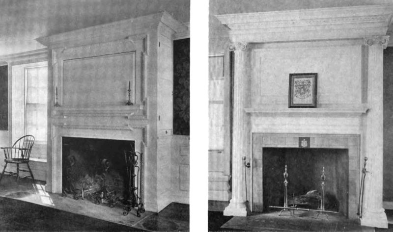 Plate LXXIII.—Fireplaces, Dalton House.