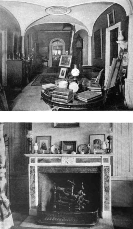 Plate XCIII.—Hallway, Middleton House; Fireplace, Middleton House.