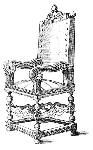 CHAIR OF PERIOD OF LOUIS XIII.