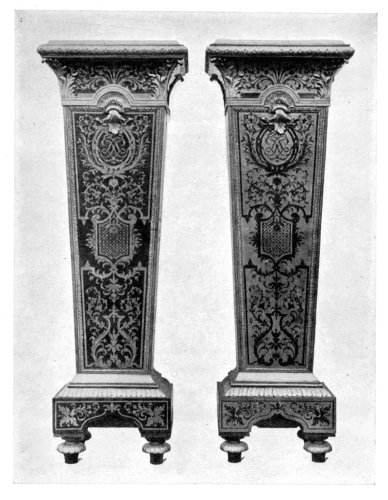 PEDESTALS SHOWING BOULE AND COUNTER-BOULE WORK.