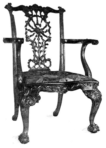 RIBBON-BACKED CHIPPENDALE CHAIR.