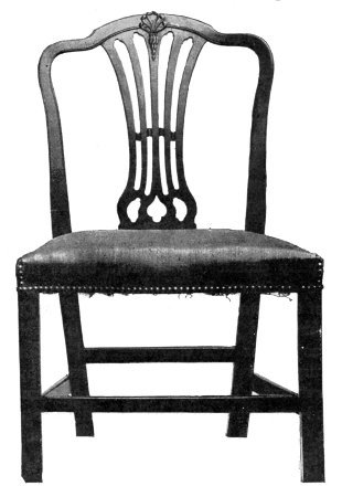 MAHOGANY CHIPPENDALE CHAIR. 1770.