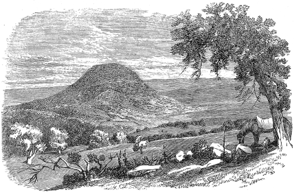 Drawing of Mount Tabor.