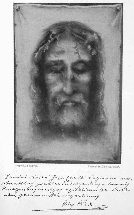 LA SAINTE FACE

DE NOTRE-SEIGNEUR JSUS-CHRIST

(D'aprs le Saint Suaire de Turin.)

Proprit rserve.

Carmel de Lisieux, pinx1.